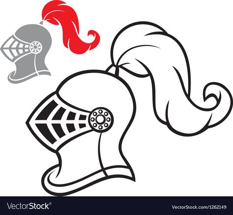 Medieval knight helmet Royalty Free Vector Image Knight Clipart, Medieval Knight Helmet, Knight Head, Helmet Knight, Helmet Drawing, Knight Helmet, Medieval Helmets, Diamond Vector, Knights Helmet