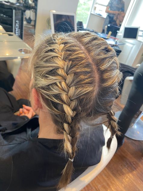 French Plaits Short Hair, French Plait Short Hair, Plaits Short Hair, Short Hair Plaits, Plait Short Hair, French Plaits, French Braid Short Hair, Fishtail Plait, French Plait