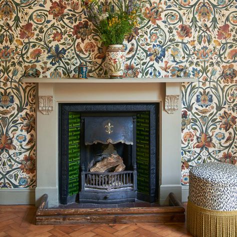 Discover the GAIA Print Collection | HOUSE OF HACKNEY Hackney Wallpaper, House Of Hackney Wallpaper, House Of Hackney, Large Scale Wallpaper, Bold Wallpaper, Chinoiserie Wallpaper, Luxury Wallpaper, Orange Wallpaper, Yellow Wallpaper