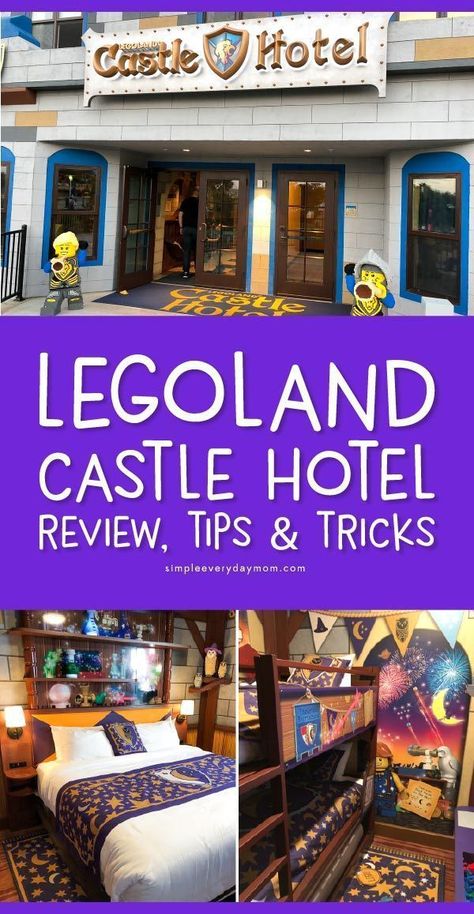 Legoland California Castle Hotel | Find all the tips, tricks, and secrets that lurk around this awesome hotel with this comprehensive guide. #legoland #lego #familyvacations #vacationwithkids #kids #kidsandparenting Lego Land California, Legoland California Hotel, New Zealand Style, Lego Family, Best Family Vacation Spots, California With Kids, Cali Trip, Legoland California, Disneyland Planning