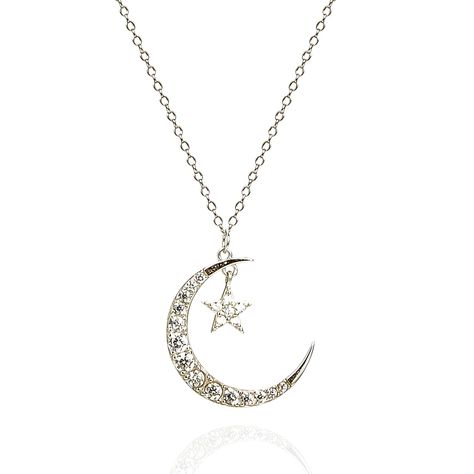 Silver star necklace