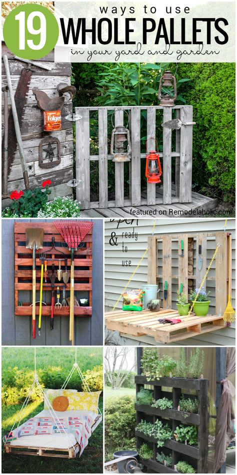 Diy Pallet Decoration, Pallet Projects Garden, Diy Wood Pallet Projects, Pallet Projects Easy, Yard And Garden, Used Pallets, Pallet Planter, Pallet Designs, Pallet Creations