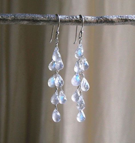 Moonstone Drop Earrings, Bridal Earrings Drop, Moonstone Earrings, Moonstone Jewelry, Fashion Jewelry Earrings, Cheap Jewelry, Pretty Jewellery, Moon Stone, The Clothes