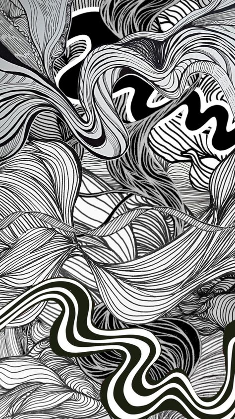 #blackandwhiteshuffle #blackandwhitecollage #wallpaper #blackandwhite #blackandwhiteaesthetic #art #wallpapers #squiggle #squiggles #doodles Black And White Squiggle Wallpaper, Squiggle Drawing, Squiggle Art, Sharpie Drawings, Print Ideas, Drawing Inspo, Doodle Art Designs, Black And White Aesthetic, Background Pictures