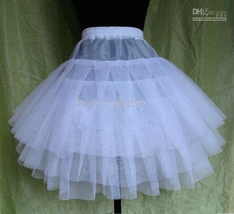 Wholesale Petticoat - Buy Good Quality Bridal Accessories Child Girl Party Dress Three Layer Net Petticoat, $11.4 | DHgate How To Make A Tulle Skirt, Tutu Ballet, White Bridesmaid, Girls Party Dress, Short Wedding Dress, Lolita Dress, Petticoat, Kids Dress, Dresses Online