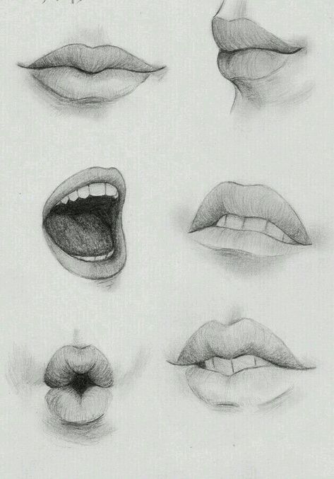 Drawing Eyes, Drawing Hands, Lip Drawing, Desen Realist, Mouth Drawing, Výtvarné Reference, Siluete Umane, Cool Pencil Drawings, 인물 드로잉