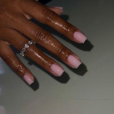 Nude Sparkly Nails, It Nails, Nail Designs Bling, Blush Pink Nails, Pink White Nails, Bubble Nails, Bridesmaids Nails, Milky Nails, Bunny Nails