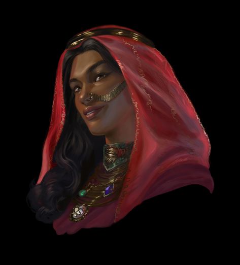 ArtStation - Commission 2020 , Suzanne Helmigh Santa Sara, Character Portrait, The Chain, African American