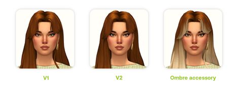 sabrina hair | greenllamas | Patreon Side Parting, Opal Hair, One Hair, May 7th, Sims Cc, Sims 4, Bangs, Short Hair Styles, Braids