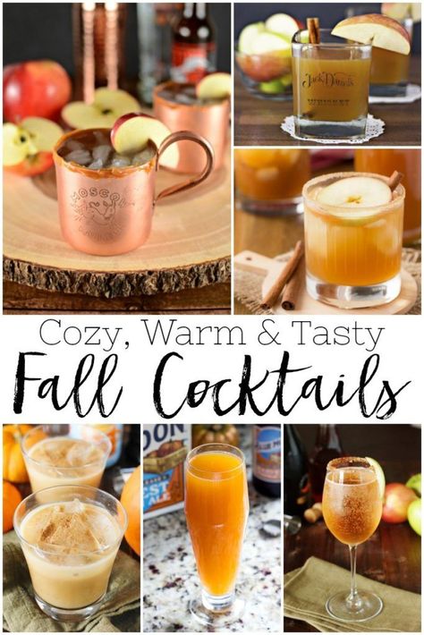 Fall Signature Drinks, Fall Wedding Cocktails, Fall Drinks Alcohol, Cocktails For A Crowd, Cinnamon Cocktail, Caramel Apple Pops, Warm Cocktails, Fall Cocktails Recipes, Coctails Recipes