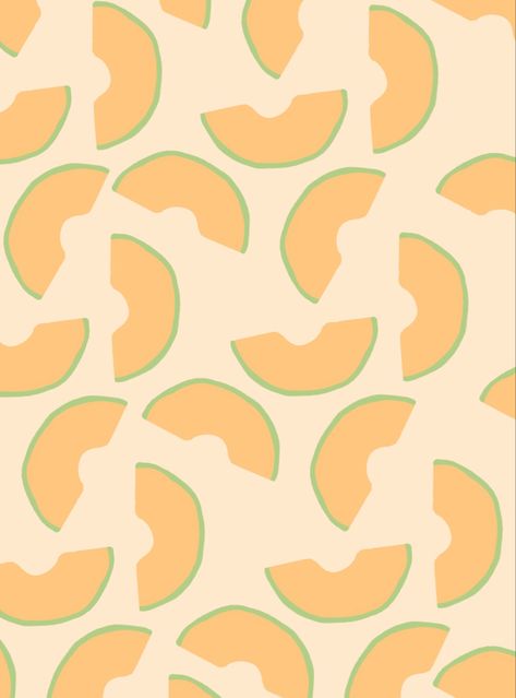 Aesthetic Fruit Pictures, Cantaloupe Wallpaper, Melon Aesthetic, Melon Illustration, Melon Wallpaper, Photo Background Wallpaper, Chinese Cake, Diy Phone Case Design, Cute Summer Wallpapers