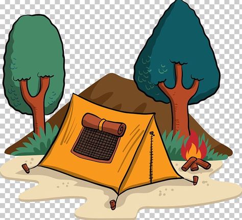 Tent Illustration, Camping Cartoon, Camping Illustration, Illustration Night, 2 Aesthetic, Tents Camping, Tenda Camping, Camping With A Baby, Camping Birthday