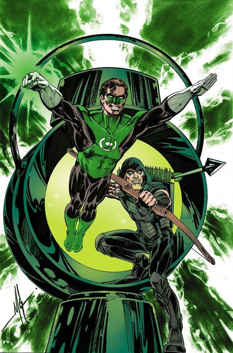 Green Lantern Green Arrow, Mike Grell, Green Lantern Hal Jordan, Otto Schmidt, Online Comic Books, Lantern Corps, Green Lantern Corps, Dc Comics Superheroes, Dc Comics Artwork