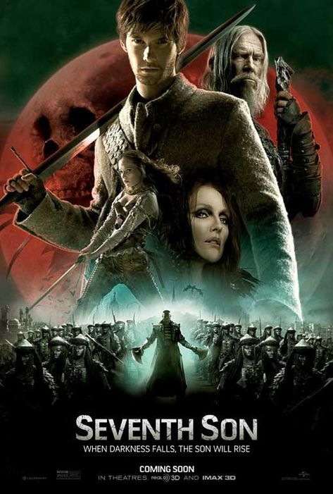 Seventh Son 27x40 Movie Poster (2015) Tam Film, Seventh Son, Little Dorrit, Jeff Bridges, I Love Cinema, Alicia Vikander, 2015 Movies, Ben Barnes, Julianne Moore