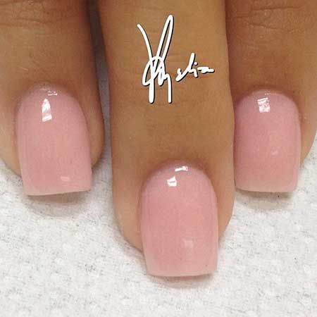 Light Pink Acrylic Nails, Acrylic Nails Natural, Pink Dip, Pink Tip Nails, Light Pink Nails, Dip Nails, Colored Acrylic Nails, Shellac Nails, Pink Nail