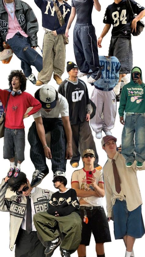 2000s Winter Outfits, 90s Hip Hop Outfits, Clothes Layout, Green Jacket Outfit, Ahs Style, Men Fashion Photoshoot, Collage Outfits, Baggy Style, Men's Outfits