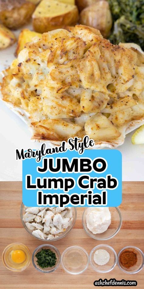 Imperial Sauce, Lump Crab Meat Recipes, Crab And Shrimp Recipe, Crab Imperial, Jumbo Lump Crab, Crab Cake Recipes, Lump Crab Cakes, Seafood Dish Recipes, Restaurant Style Recipes