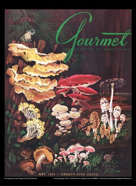 Gourmet Magazine, Retro Sweets, Vintage Cooking, Beautiful Cover, Conde Nast, Print Magazine, Food Illustrations, Magazine Covers, Magazine Cover