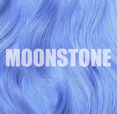 Lunar Tides Hair Colors on Instagram: “🌙Moonstone is our pastel blue with violet undertones 🌙Inspired by the blue reflective hue of the moon stone - which is believed to be a…” Lunar Tides Moonstone, Pastel, Permanent Pink Hair Dye, Blue Hair Dye, Lunar Tide, Dark Purple Hair, Dyed Hair Blue, Dyed Hair Purple, Pink Hair Dye