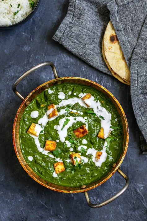 Vegan Palak Tofu Paneer Tofu Paneer, Chapati Bread, Palak Paneer Recipe, Vegetarian Mains, Paneer Recipe, Paneer Recipes, Masala Recipe, Chapati, Food Recepie