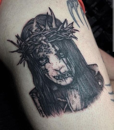 Murderdolls Tattoo, Joey Jordison Tattoo, Slipknot Tattoo, Joey Jordison, Scary Tattoos, Tattoos Ideas, Slipknot, Tatting, Tattoos