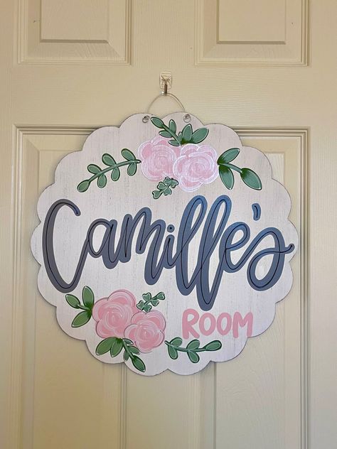 dorm decor, door sign, door hanger, college decor, door sign Preppy Door Signs, Door Hangers Aesthetic, Door Signs Aesthetic, Cricut Bedroom Door Signs, Aesthetic Door Sign Ideas, Diy Door Signs Bedroom, Bedroom Door Signs Aesthetic, Bedroom Door Hanging Decorations, Dorm Signs Door