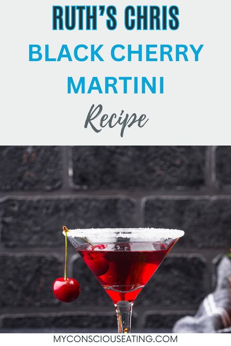 Martini with cherries Black Cherry Juice Cocktail, Black Cherry Martini, Cherry Martini Recipe, Pioneer Woman Mashed Potatoes, Black Cherry Rum, Cherry Cocktails, Sweet Martini, Chris Black, Black Cherry Juice