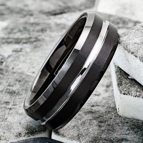 Order your Tungsten Carbide Wedding Band Rings today at Jewelry Store by Erik Rayo Wedding band ring above: Tungsten Rings for Men Wedding Bands for Him 8mm Black Silver Line Our Jewelry will not fade, tarnish or leave your skin green. It is waterproof, comfort fit and made out of the best high quality materials in the United States to assure satisfaction. About us: We are a Christian owned company inpired by God to use jewelry as a gift of love by following His example in Ezekiel 16:11-14... Rings For Men Wedding, Men Wedding Bands, Tungsten Rings For Men, Engagement Ring Necklace, Wedding Band Rings, Wedding Bands For Him, Tungsten Carbide Wedding Bands, Tungsten Rings, Tungsten Mens Rings