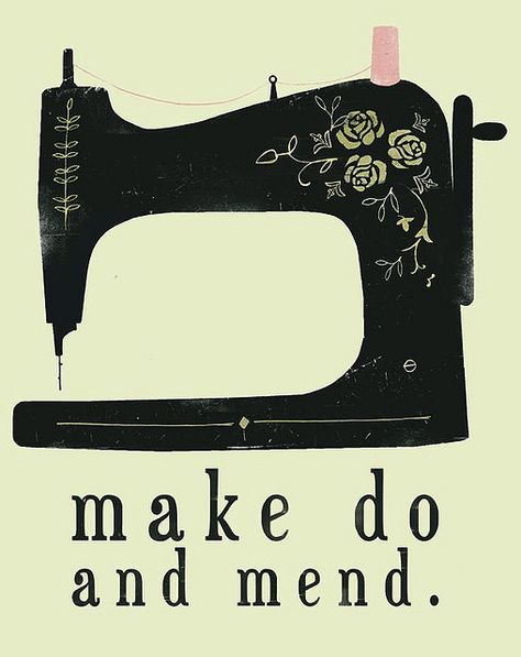 Singer Print. by Clare Owen Illustration, via Flickr Old Sewing Machine, Make Do And Mend, Sew Ins, Make Do, Vintage Sewing Machines, Sewing Rooms, Love Sewing, Sewing Projects For Beginners, Sewing For Beginners