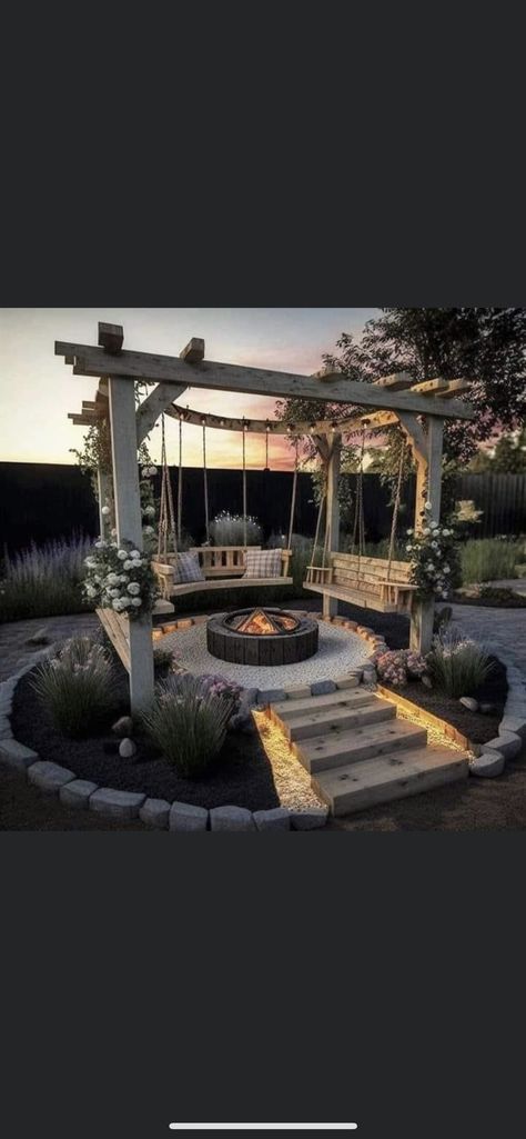 Dream Life House, Backyard Remodel, Backyard Inspiration, Have Inspiration, Backyard Inspo, Backyard Fire, Outdoor Decor Backyard, Fire Pit Backyard, Backyard Makeover