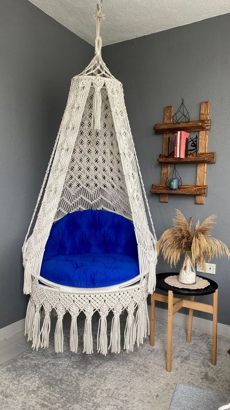 #indoor swing, #hanging chairs, #swing chair, #hanging chair, #swinging chair, Chair Macrame, Room Swing, Hanging Chair Indoor, Indoor Swing Chair, Garden Hammock, Macrame Swing, Hanging Chairs, Indoor Swing, Garden Indoor