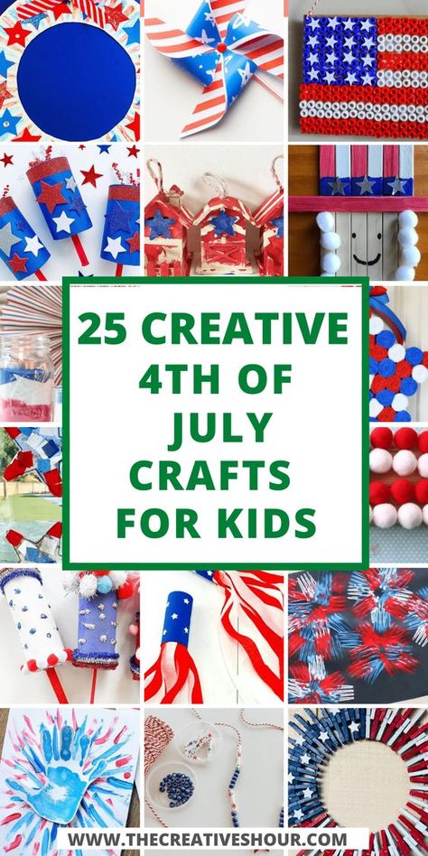 4th of July Crafts for Kids: Keep your kids entertained this 4th of July with these fun and easy 4th of July crafts for kids! From making patriotic t-shirts to creating festive snacks, there are many ways to celebrate the holiday with your little ones. 4th Of July Kindergarten Crafts, Fourth Of July Crafts For Seniors, 4 Of July Arts And Crafts, Fourth Of July Projects For Toddlers, 4th Of July Crafts School Age, Fun 4th Of July Crafts For Kids, 4 Th Of July Crafts For Kids, Fourth Of July Craft Ideas, Kids 4th Of July Activities