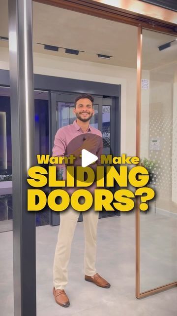 Kitchen Sliding Doors, Folding Doors Interior, Diy Sliding Door, Interior Design Videos, Balcony Grill Design, House Interior Design Styles, Sliding Door Design, Home Door Design, Interior Design Your Home