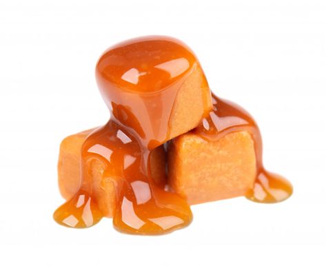 Sweet caramel candies and sauce, isolate... | Premium Photo #Freepik #photo #food #splash #candy #honey Caramel Protein Shake, Apple Caramel Cake, Caramel Apple Dessert, Caramel Cakes, Brownie Caramel, Fruit Wraps, Caramel Candies, Caramel Dessert, Tasty Ice Cream