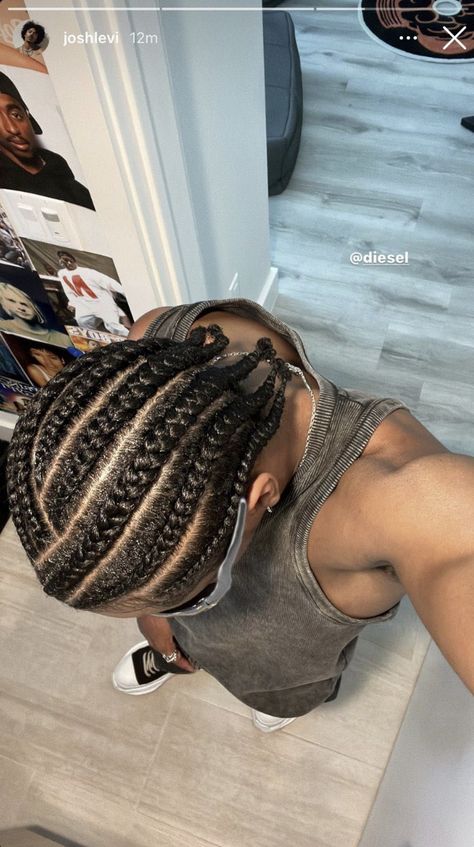 Cornrows Black Men, Josh Levi, Cornrow Braids Men, Black Haircut Styles, Fade Haircut Curly Hair, Hair Twists Black, Braid Styles For Men, Braids Men, Dyed Hair Men