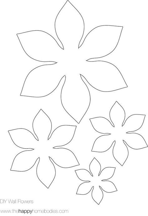 Felt Flower Template C21 Felt Poinsettia Pattern, Felt Flower Template, Poinsettia Pattern, Hantverk Diy, Săpunuri Handmade, Kraf Kertas, Paper Flower Patterns, Felt Wreath, Paper Flower Template