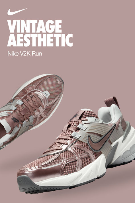 The V2K remasters everything you love about the Vomero in a look pulled straight from an early aughts running catalog. Shop Now at Nike.com Fall Running, The Grudge, Run Shoes, Nike Shoe, Pretty Shoes Sneakers, Sneakers Looks, Fresh Shoes, Nike Sneakers Women, Casual Sneakers Women