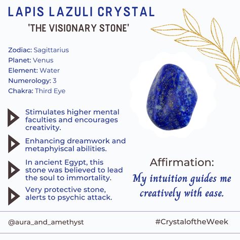 Gemstones And Meanings, Lapis Lazuli Witchcraft, Lapis Lazuli Properties, Lapis Lazuli Crystal Meaning, Energy Stones Crystal Healing, Stones For Healing, Releasing Anger, Lapis Lazuli Meaning, Crystals Meanings