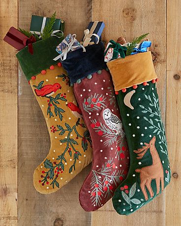 Woodland Whimsy Stocking Christmas Stockings Pattern Sewing, Vintage Woodland Christmas, Colorful Vintage Christmas Decor, Vintage Quilt Christmas Stocking, Applique Stockings Christmas, Stocking Christmas Decor, Retro Christmas Stocking, Whimsical Holiday Decor, Hand Made Stockings