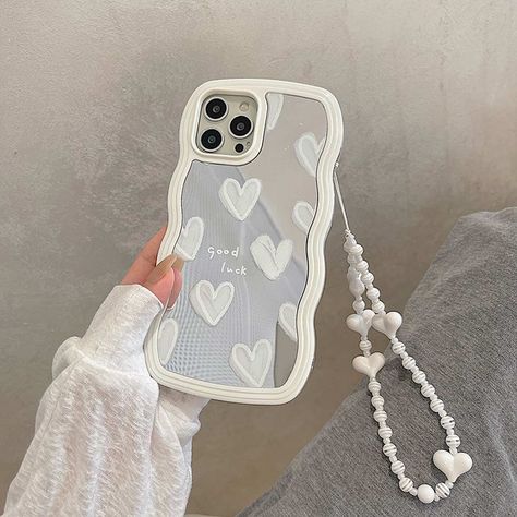 Korean Phone Cases, Preppy Phone Case, Buying Stuff, White Phone Case, Girly Phone Cases, White Iphone Case, Iphone Obsession, Diy Iphone Case, Kawaii Phone Case