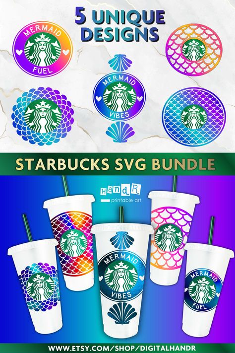 Mermaids Art, Free Printable Clip Art, Starbucks Svg, How To Make Planner, Cupping At Home, Pink Truck, Custom Starbucks Cup, Starbucks Venti, Acrylic Tumbler