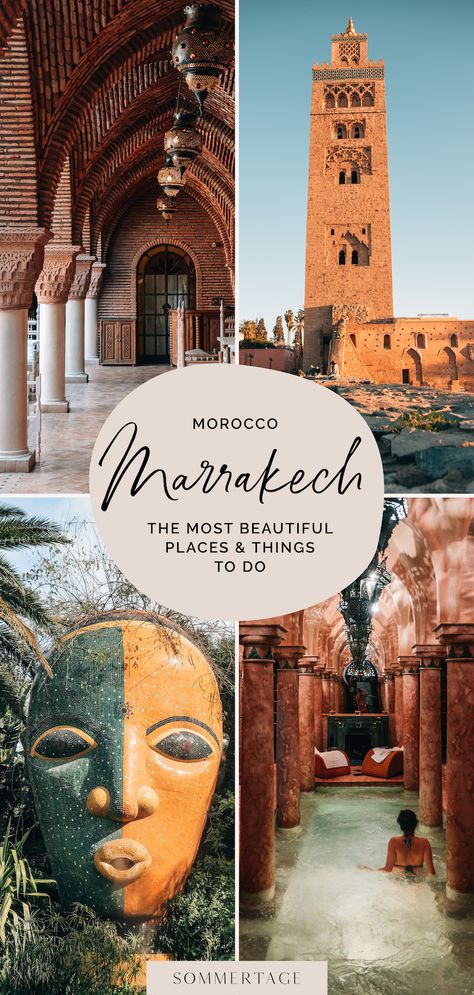 The ultimate travel guide to Marrakech, Morocco. Top things to do & see, where to eat, where to stay in Marrakech. Plus: Useful travel tips for your Marrakech vacation. Things To Do In Morroco, Traveling To Morocco, Where To Eat In Marrakech, 2 Days In Marrakech, What To Do In Morocco, Morocco Bucket List, The Blue City Morocco, Things To Do In Morocco, Travel To Morocco