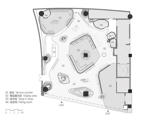 Retail Store Layout, Museum Flooring, Landscape Architecture Plan, Store Plan, Store Architecture, Plan Image, Store Layout, Floor Layout, Store Interior