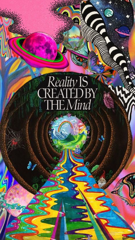 #trippy #psychedellic #art #vibes #wallpaper #space #reality Trippy Quotes, Dope Wallpaper Iphone, Trippy Iphone Wallpaper, Spiritual Wallpaper, Psychadelic Art, Vibes Art, Trippy Wallpaper, Pop Art Wallpaper, Iphone Wallpaper Themes