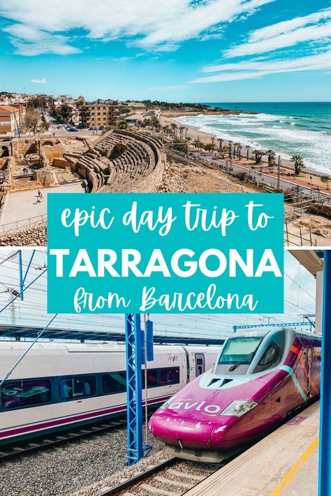 Plan your perfect day trip to Tarragona with our guide. From boarding the train in Barcelona to exploring Tarragona, we've outlined a day packed with ancient ruins, beautiful beaches, and vibrant markets, all in one day! Barcelona Holiday, Day Trips From Barcelona, Trips From Barcelona, Tarragona Spain, Spain Itinerary, Visit Barcelona, Roman Ruins, F1 Race, Amazing Street Art