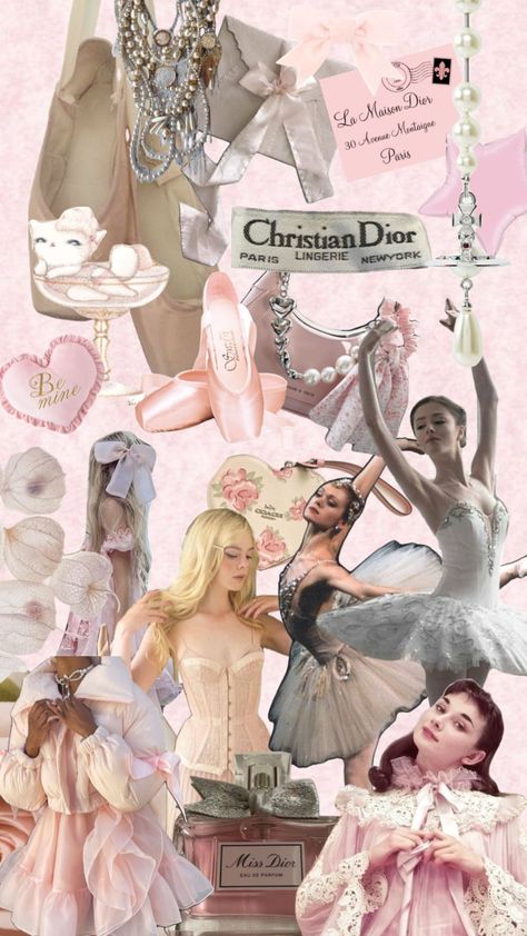 Check out CandiedGirl's Shuffles Dreams of a girl #vintage #coquette #pink #ballet Ballet Aesthetic Vintage, Ballet Aesthetic, Vintage Coquette, Coquette Pink, Girl Vintage, Aesthetic Vintage, Pretty In Pink, A Girl, Mood Board