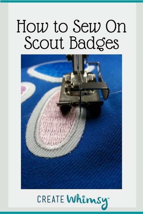 How to Sew On Scout Badges - Create Whimsy Girl Scout Daisy Vest, Girl Scout Badge Placement, Scout Patches, Junior Girlscouts Badges, Boy Scout Badges, Brownie Badges, Girl Scout Patches, School Badges, Scout Badges