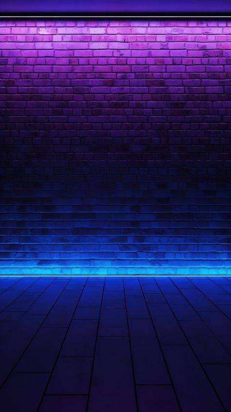 Neon Lights Aesthetic Wallpaper, Neon Brick Wall Background, Brick Wall Studio, Iphone Neon Wallpaper, Neon Light Background, Blue Brick Wall, Dj Tattoo, Cartoon Cards, Brick Wall Wallpaper