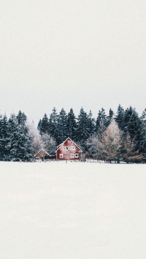 Wintery Scene Wallpaper, Magic Places, Winter Schnee, Winter Inspiration, Winter Inspo, Winter Love, God Jul, Red House, Into The Wild