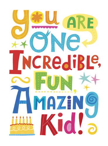 Amazing Kid Birthday Card Grandma Birthday Card, Inspirational Quotes For Kids, Classroom Quotes, Happy Birthday Quotes Funny, Funny Happy Birthday, School Quotes, Kids Birthday Cards, Teacher Quotes, Happy Birthday Quotes